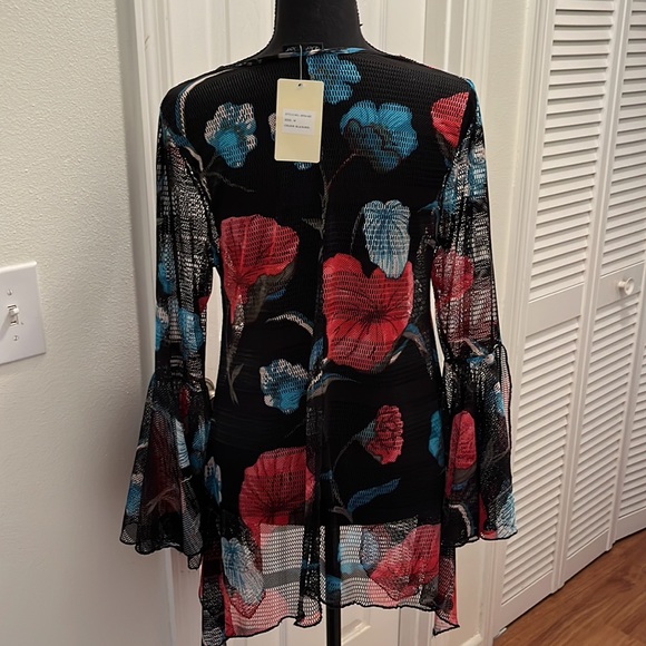 Dor Dor Couture mesh top or swim coverup - Picture 4 of 6